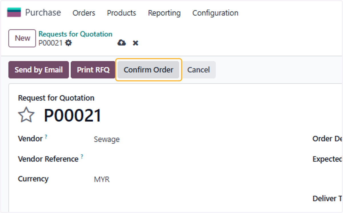 Click on Confirm Order