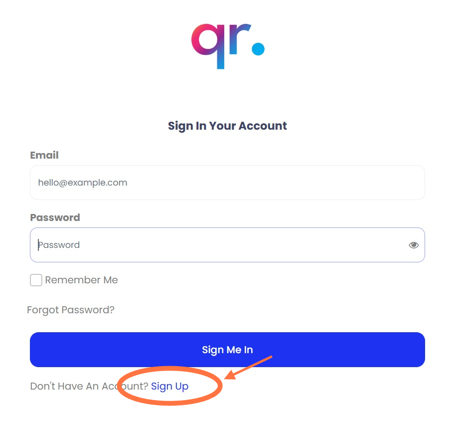 Navigasi ke admin.studentqr.com dan log masuk ke halaman tersebut menggunakan kelayakan akaun admin anda.