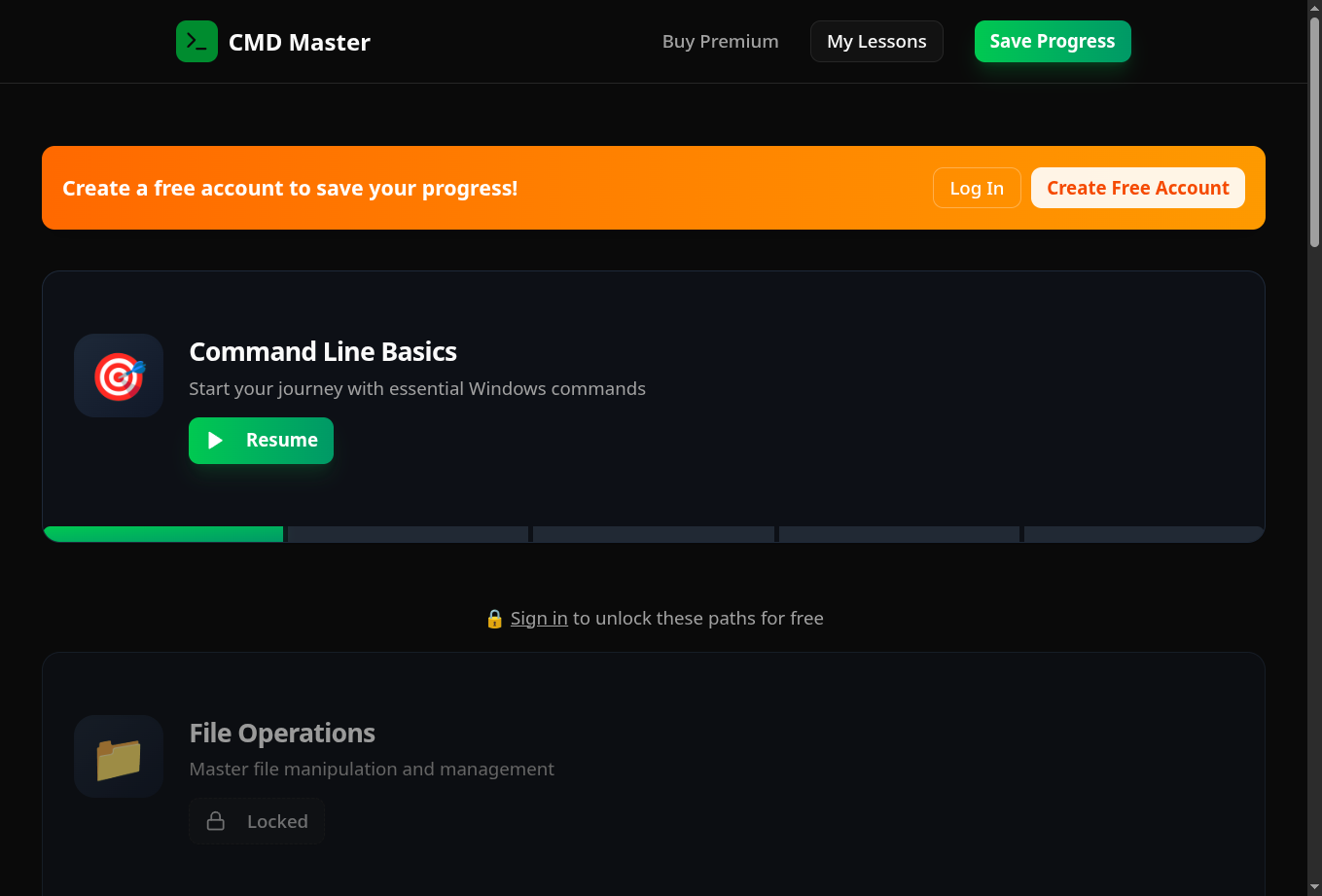 Click on Create Free Account