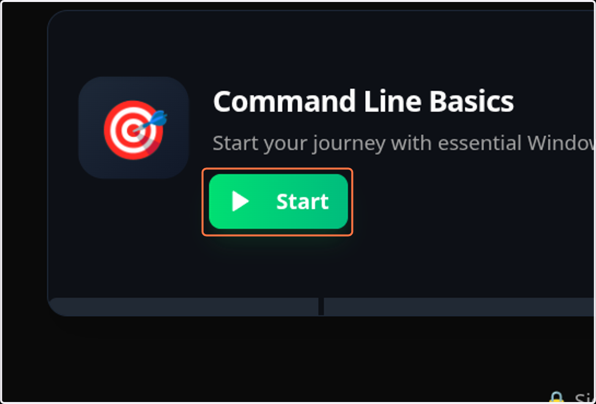 Click on Start
