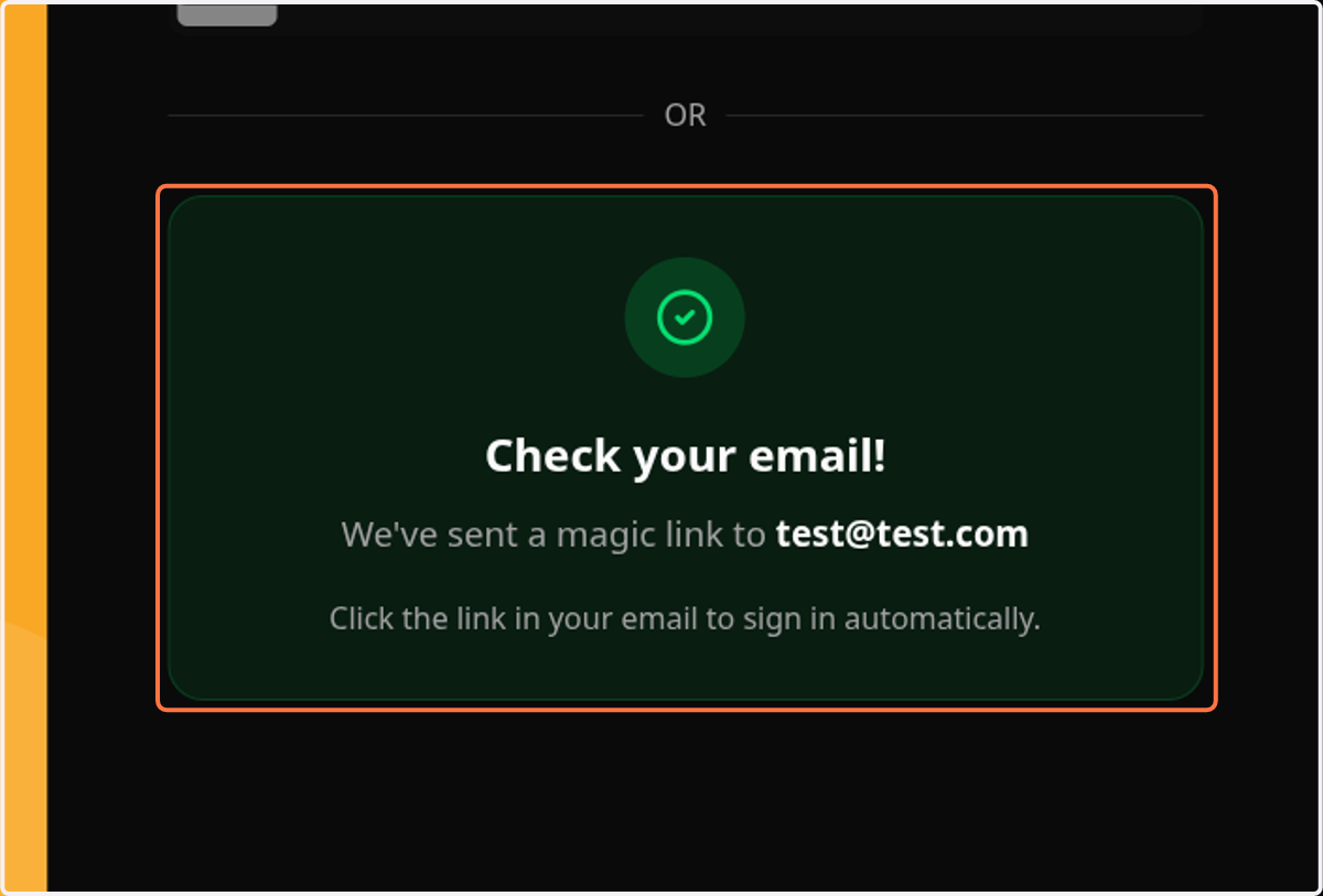 Click on Check your email!…