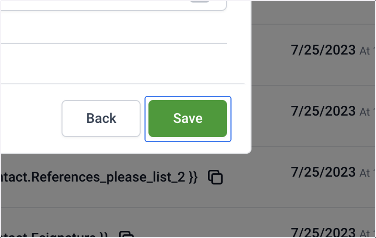 Click on Save