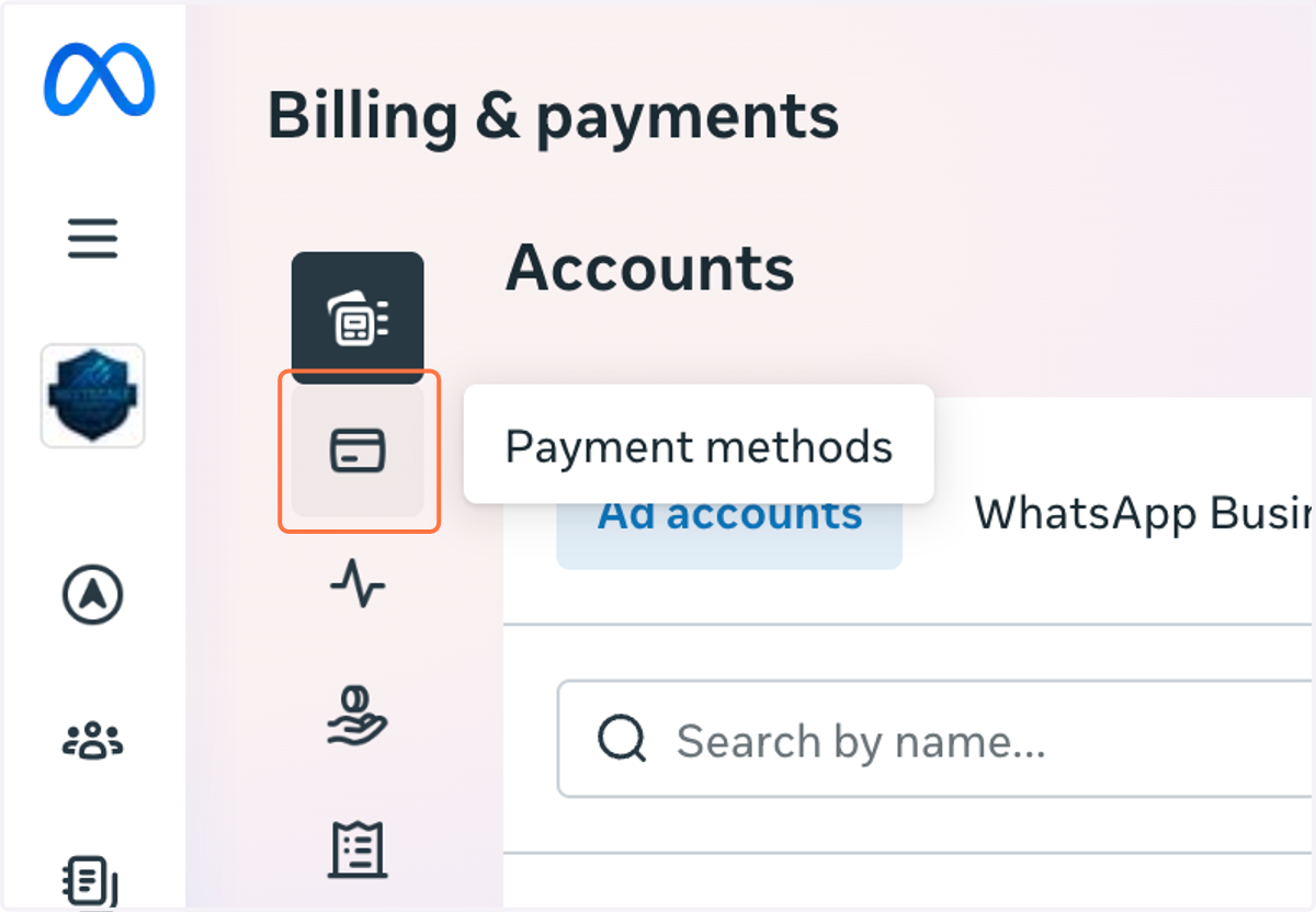 Click on Payment methods
