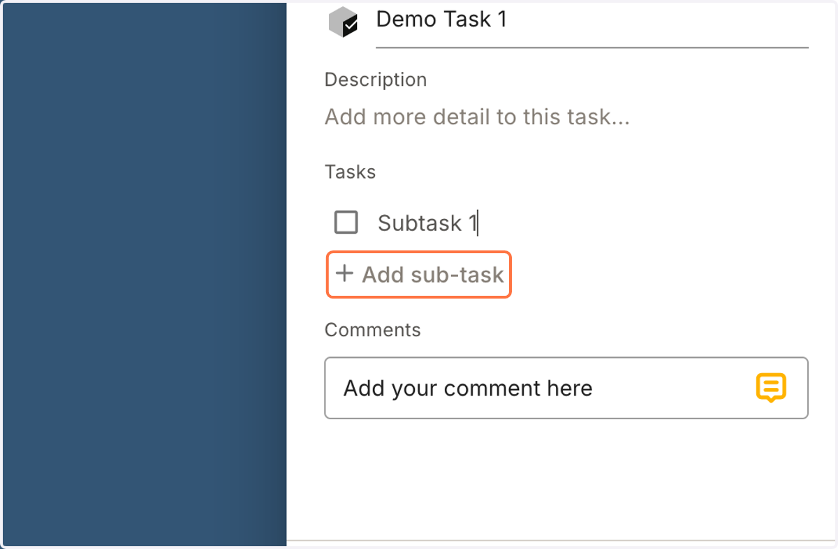 Subtask name 1