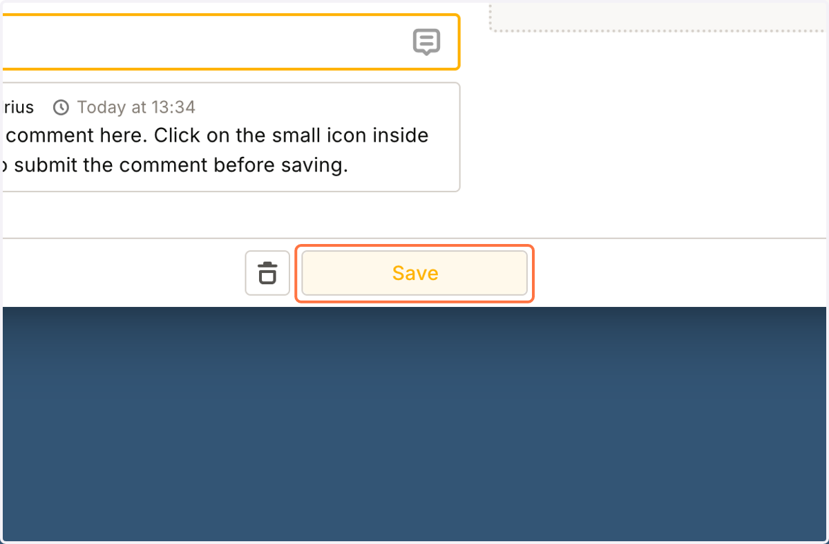 Save the task