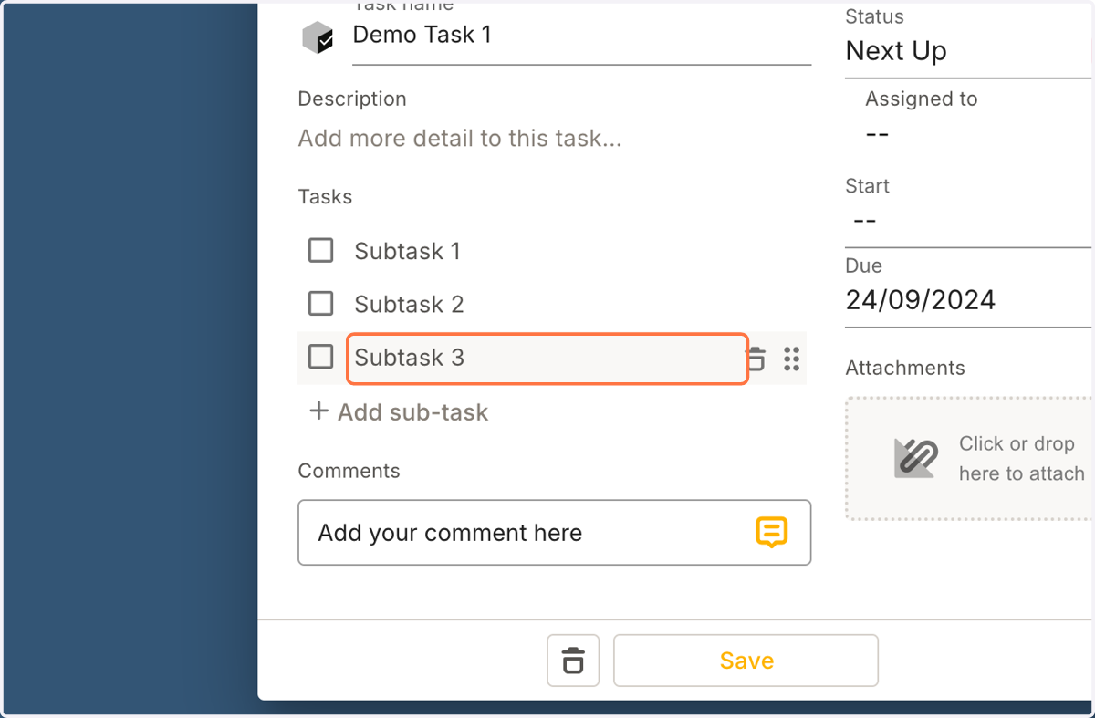 Subtask name 3