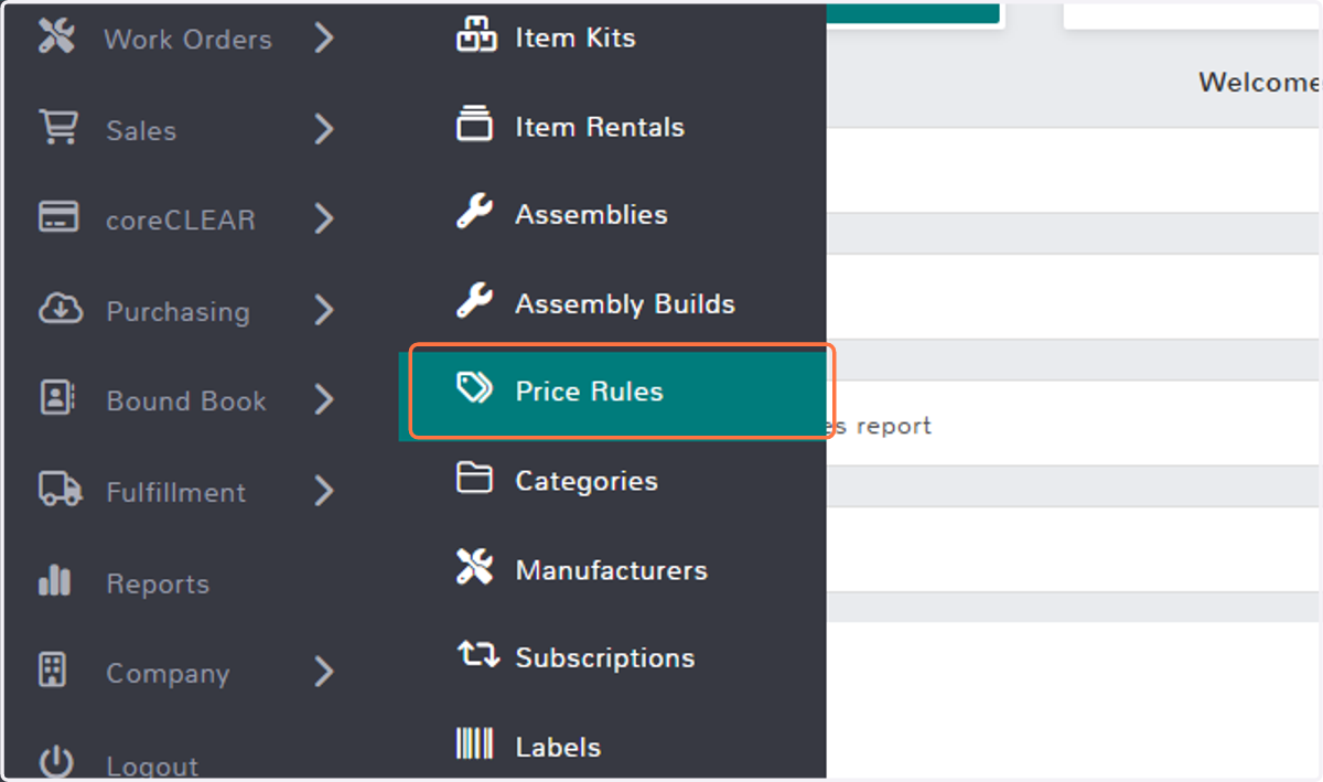 Click on Price Rules