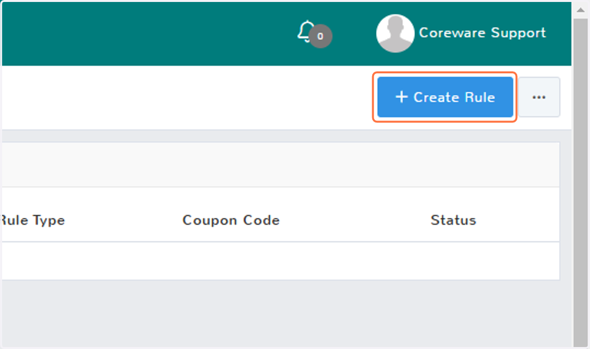 Click on Create Rule
