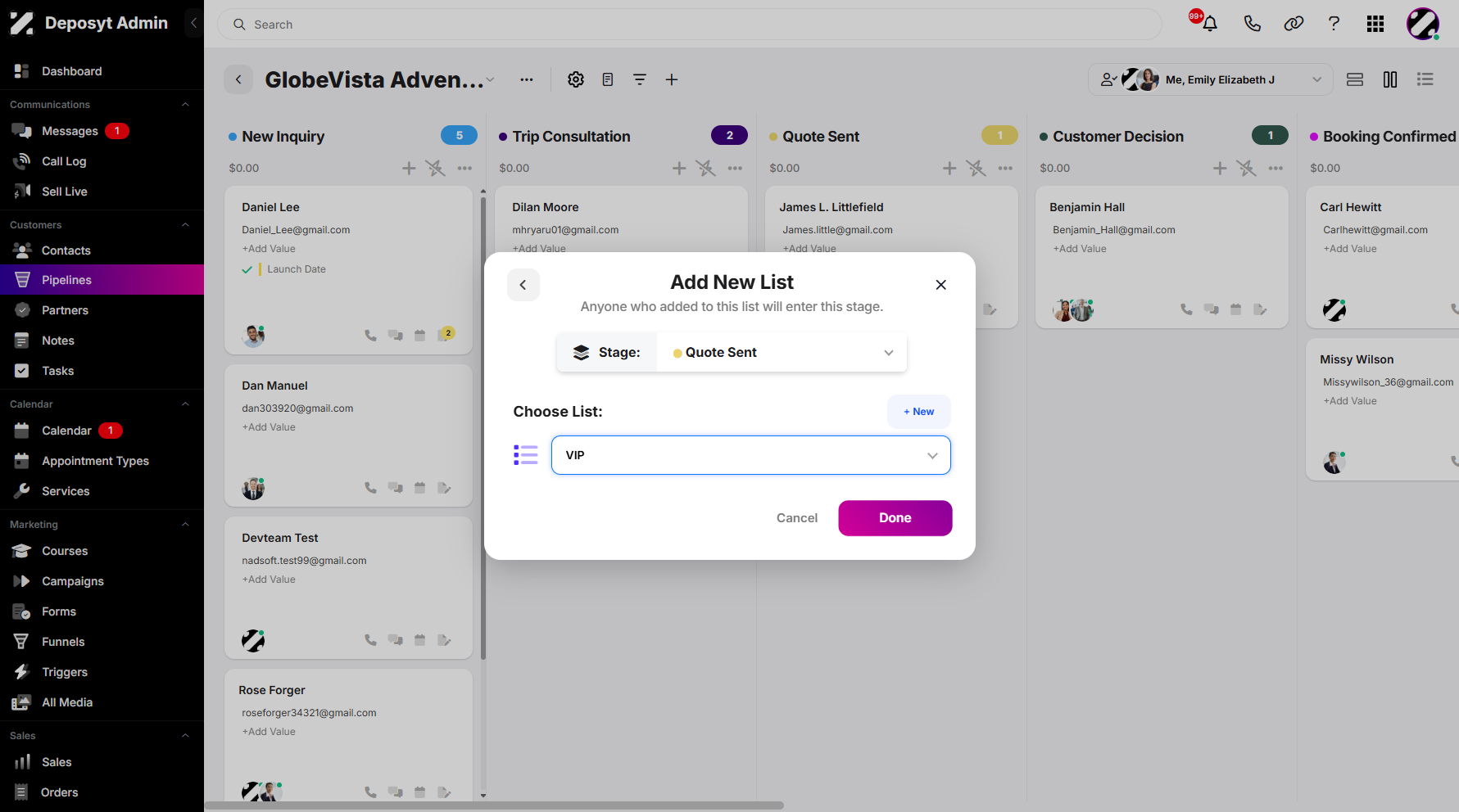 Step 9: After completing the setup, click Done to apply your changes.