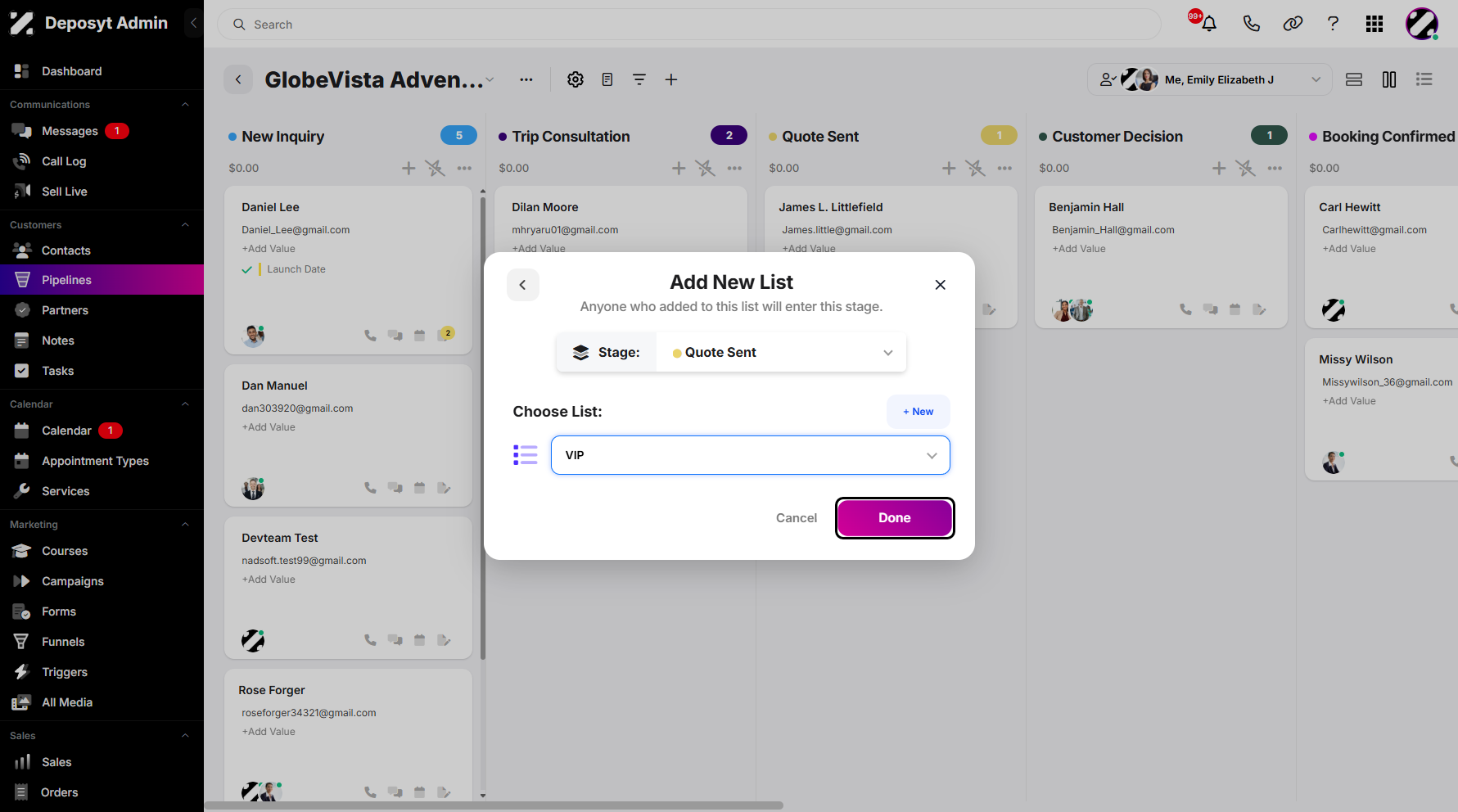 Step 9: After completing the setup, click Done to apply your changes.