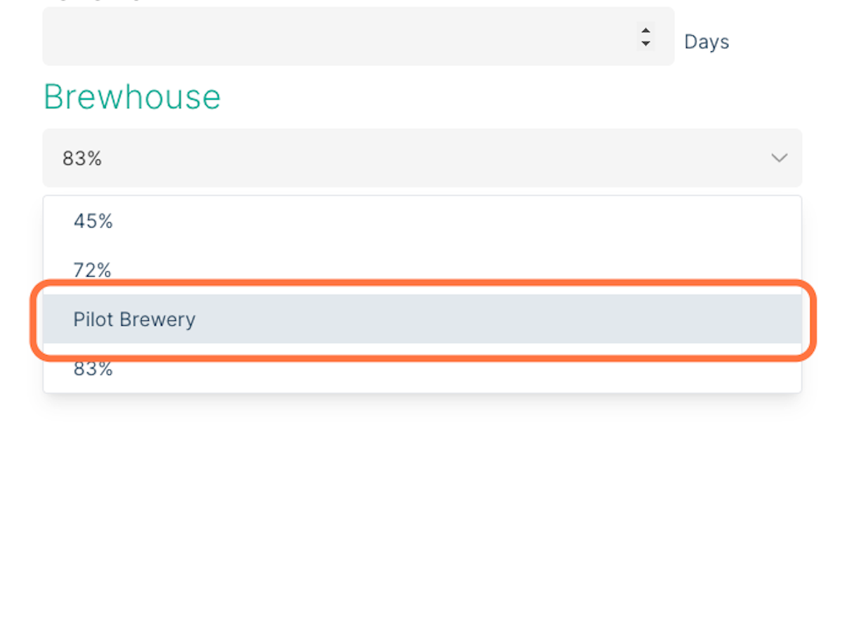 Select a brewhouse