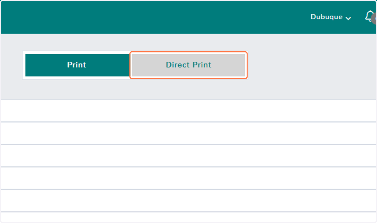 Click on Direct Print