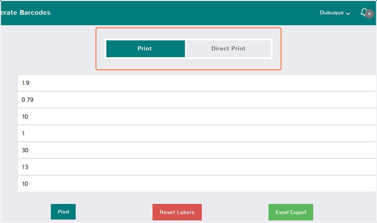 Print or Direct Print