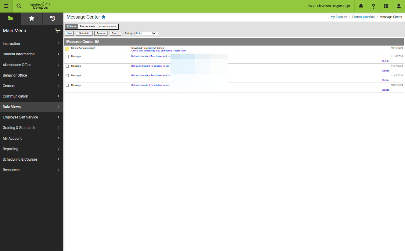 Click on Data Views