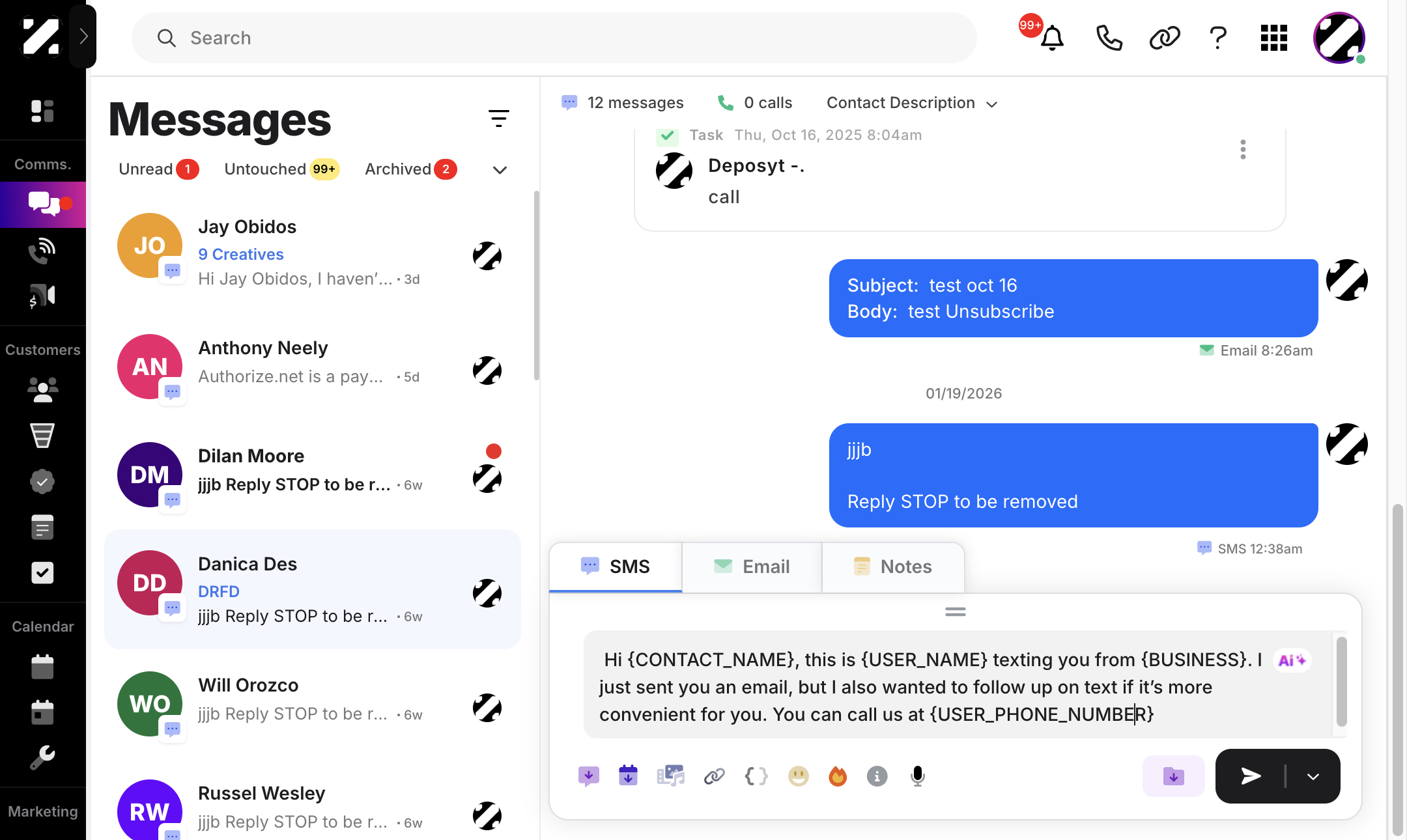 click on the ‘Save Message as Template’ icon next to the Send button.
