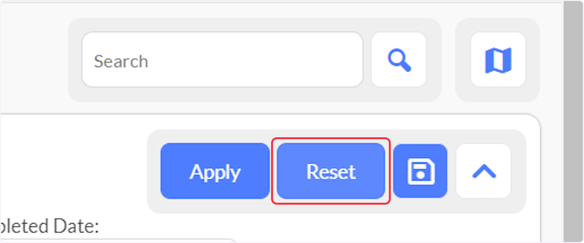 Click on Reset to reset the Advanced Search fields.