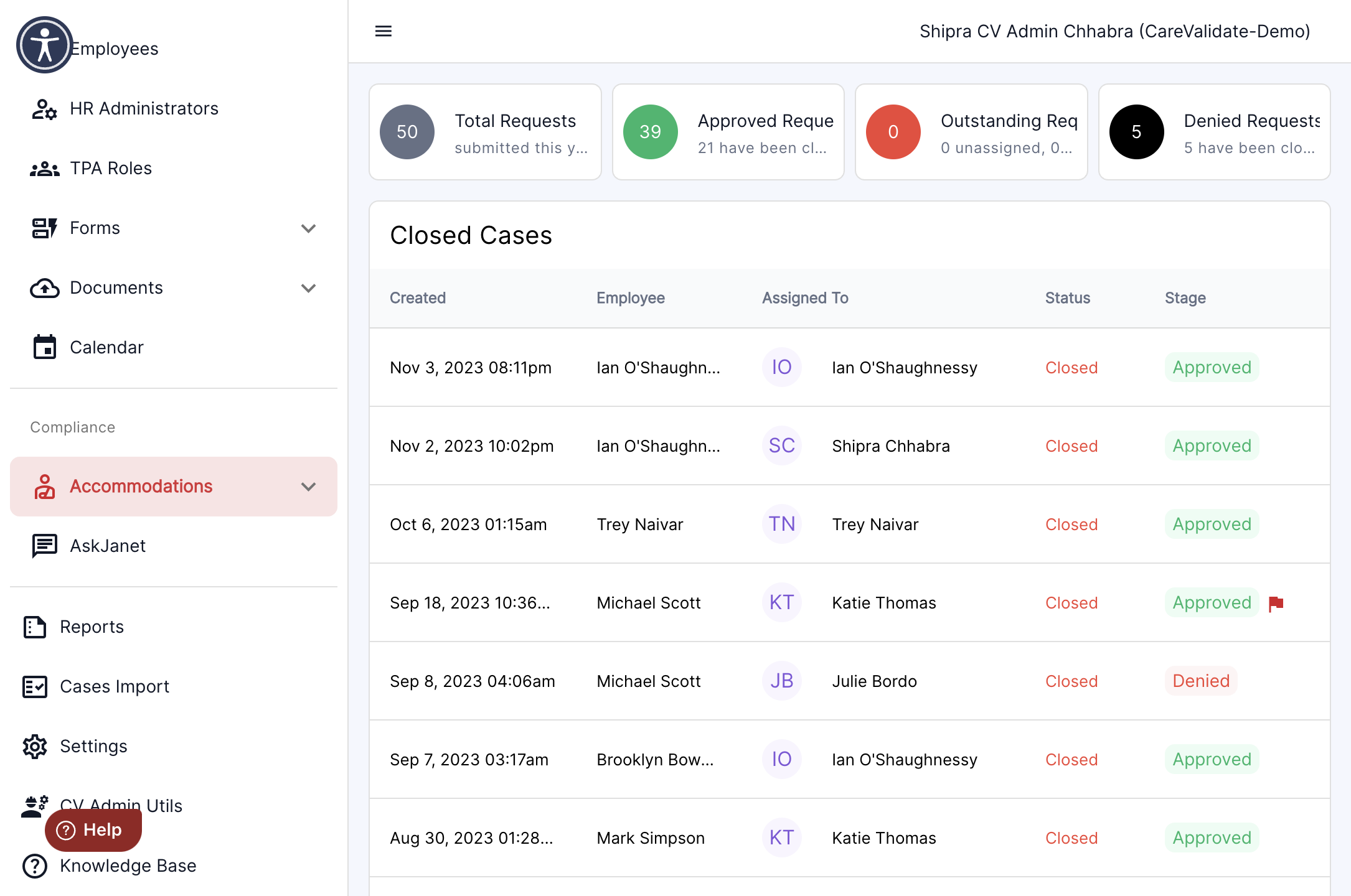 Click on the Accommodations tab in the left panel