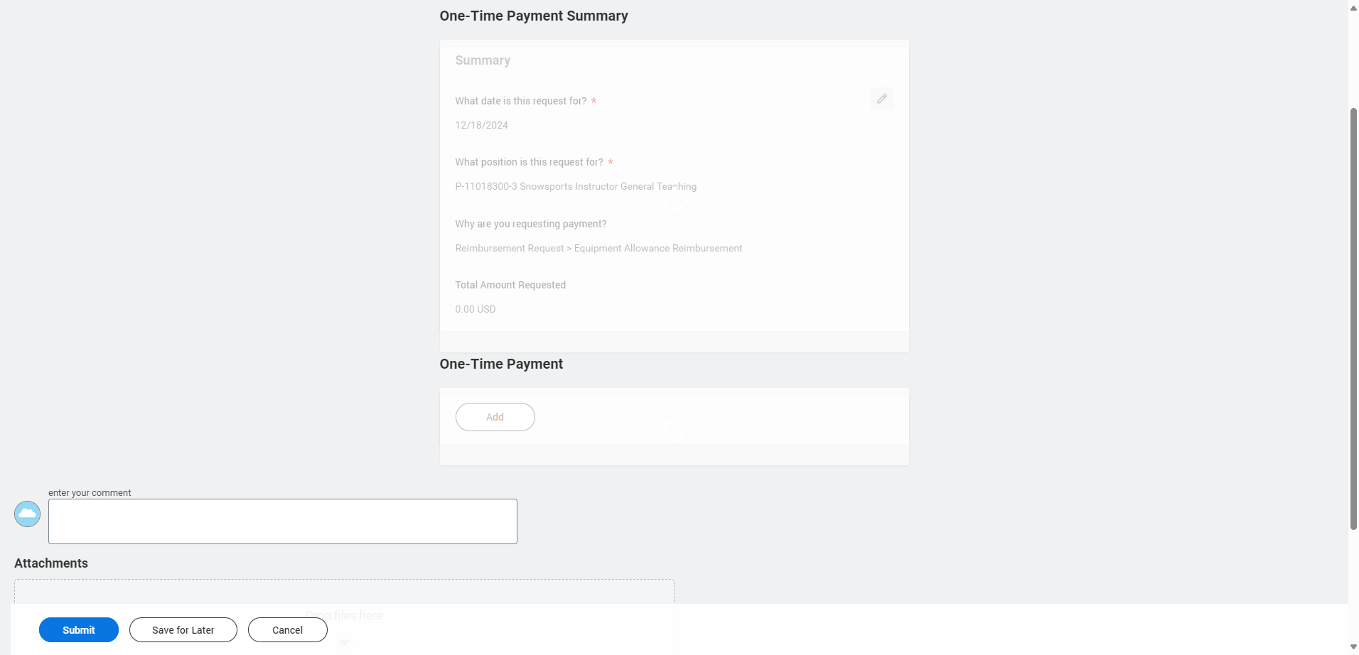 Click on One-Time Payment…