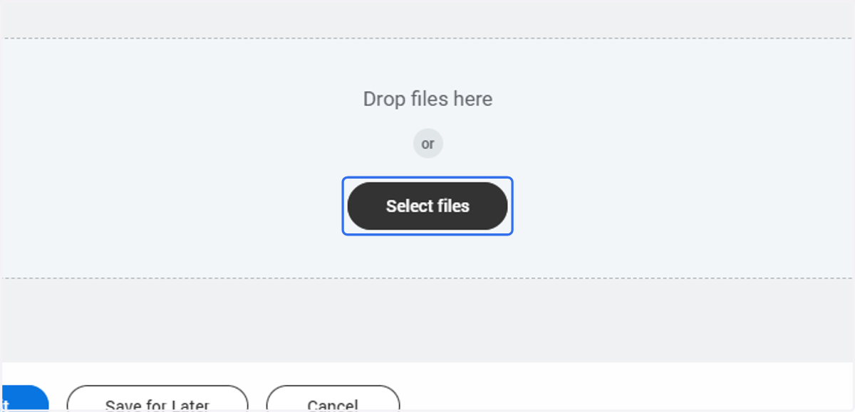 Click on Select files