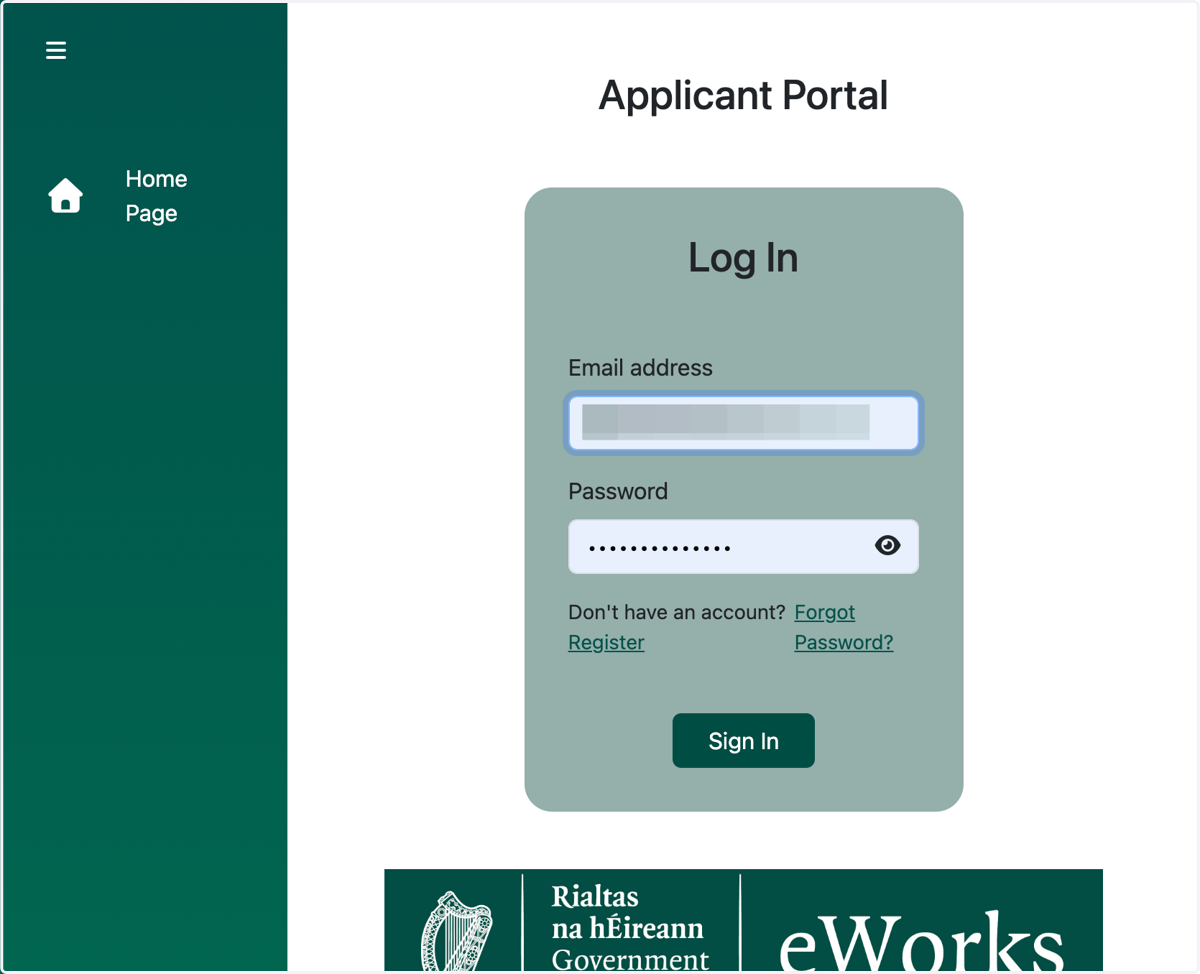 On successful registration, you will be directed to login. Please log in to continue.