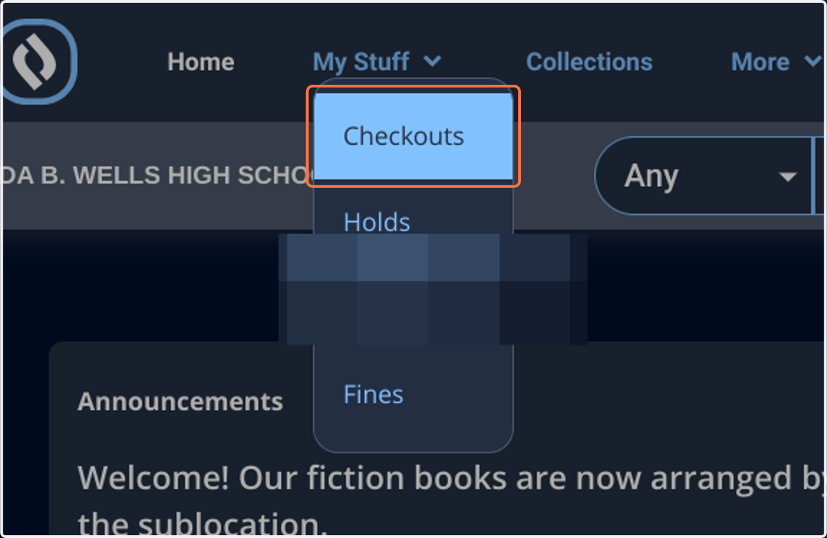 Click on Checkouts