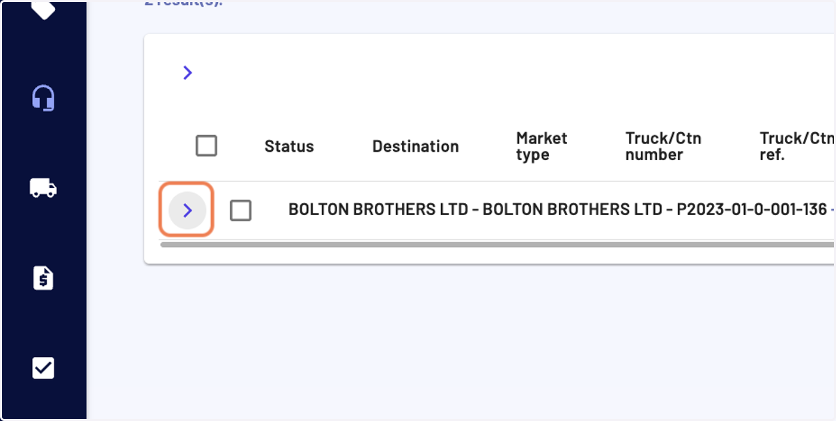 Once a grouping is applied, you can expand rows by clicking on the chevron icon