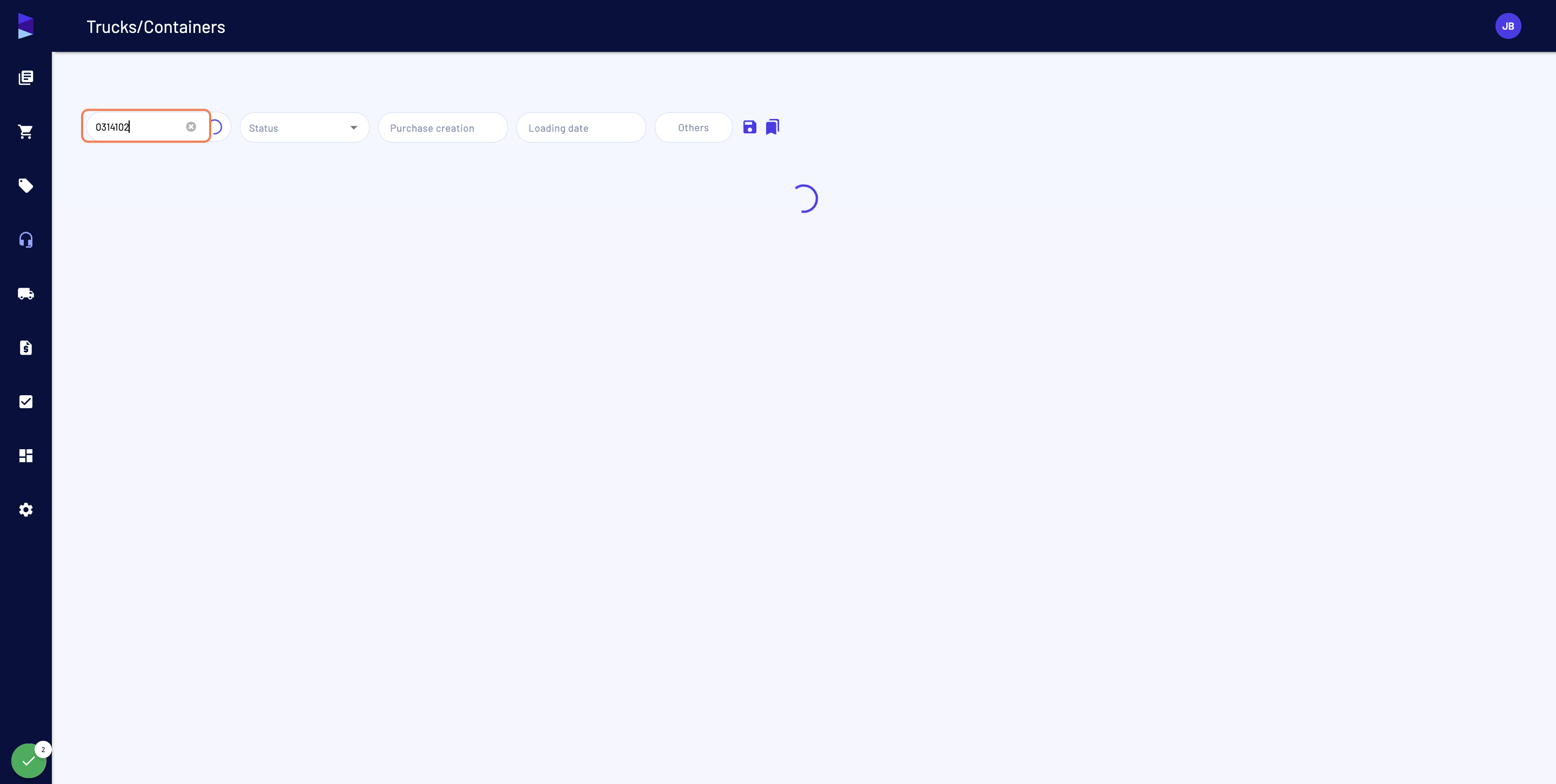 Type your query in the search bar and wait until it gets loaded