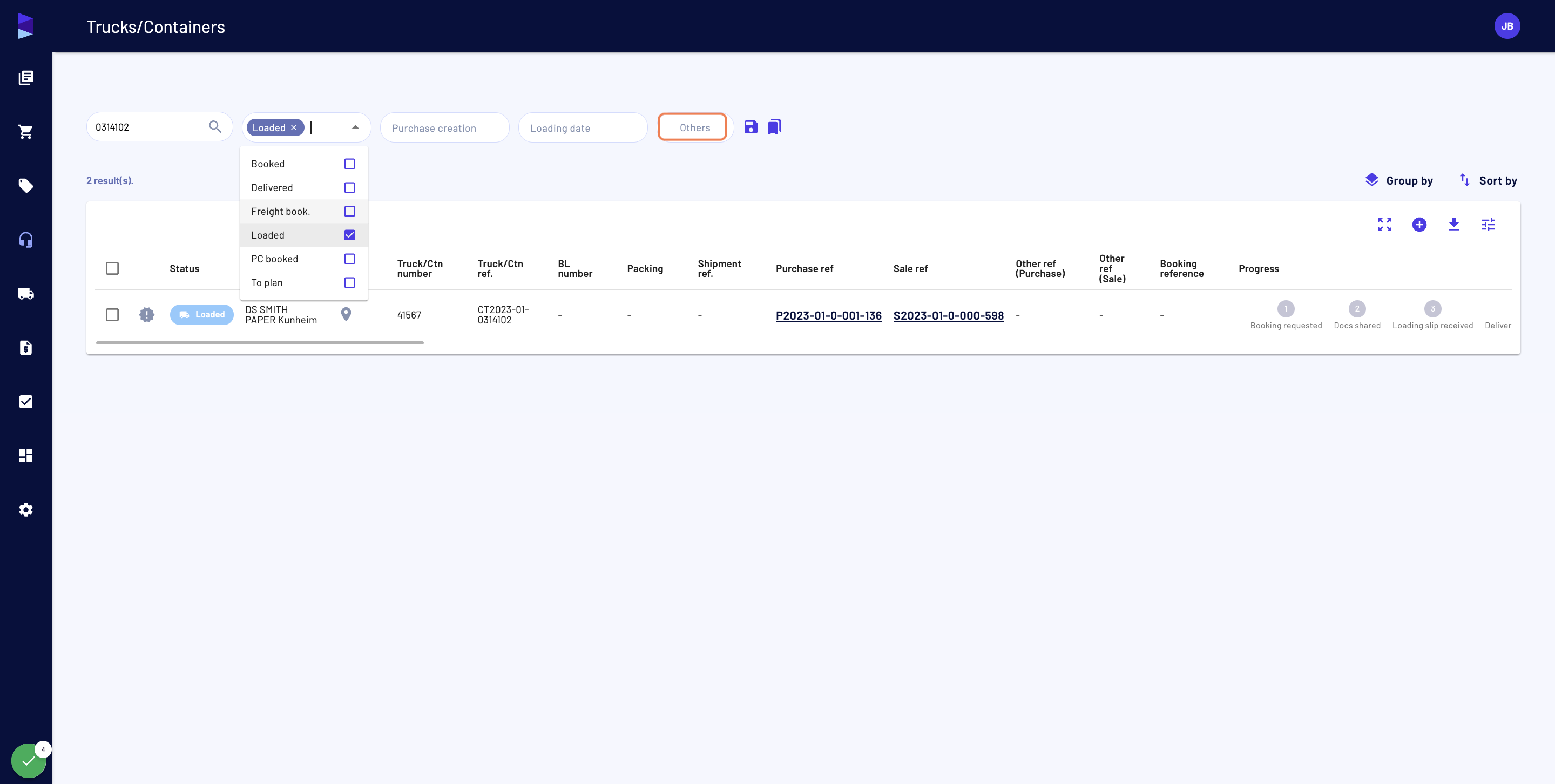Click on "Others" to find the other filters