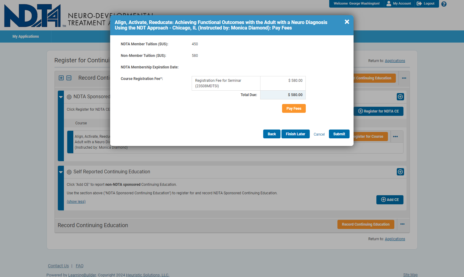 Click on Pay Fees