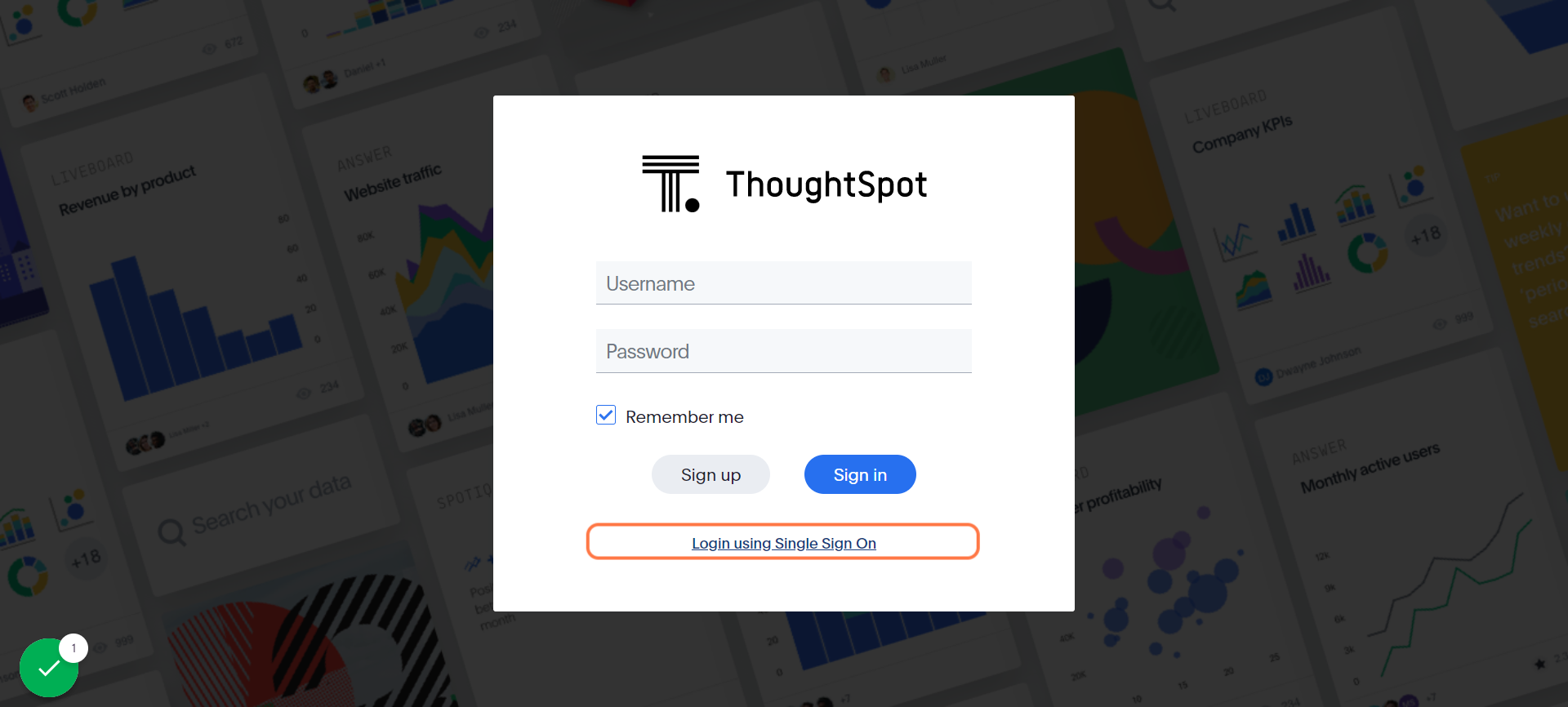 Click on Login using Single Sign On
