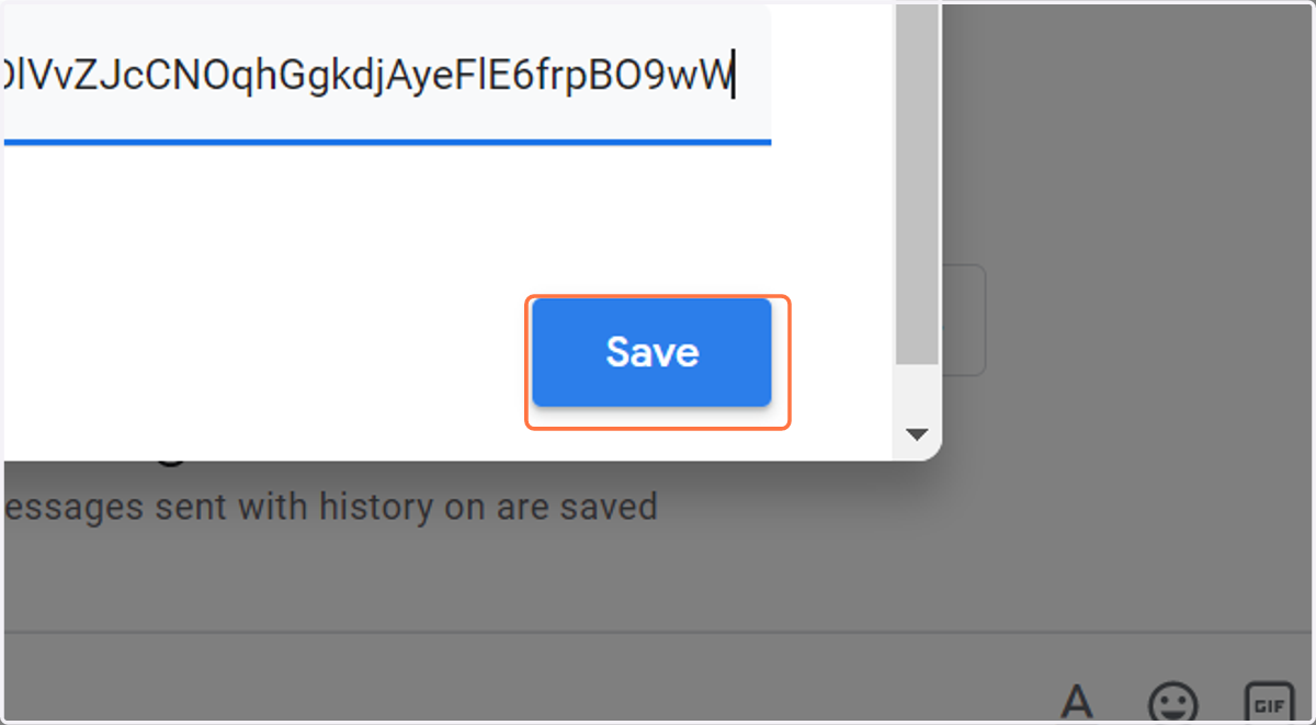 Click on Save