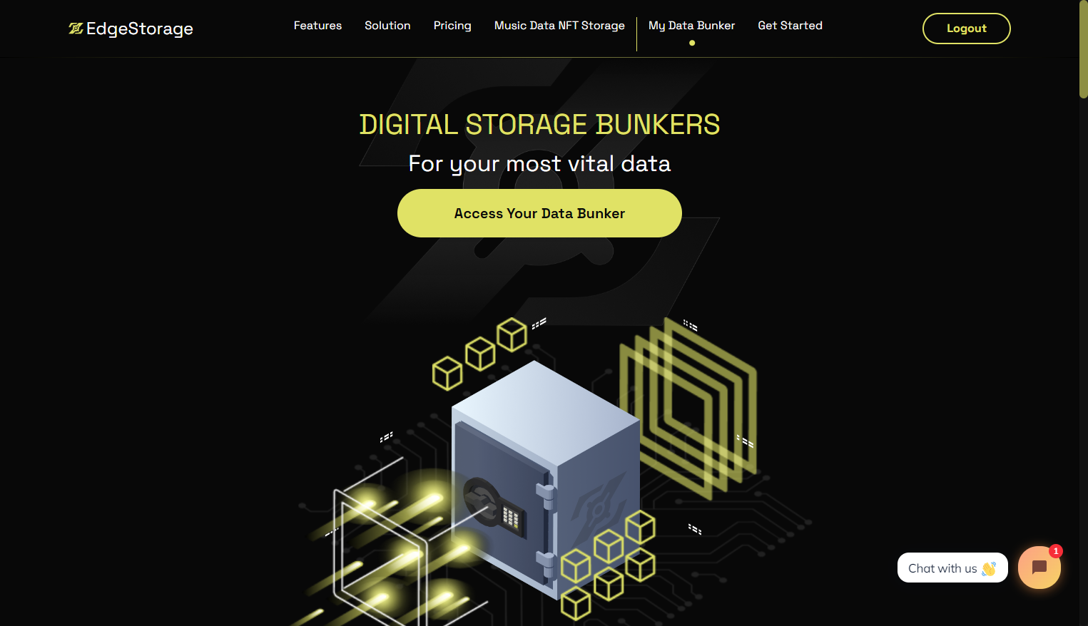 Click on My Data Bunker