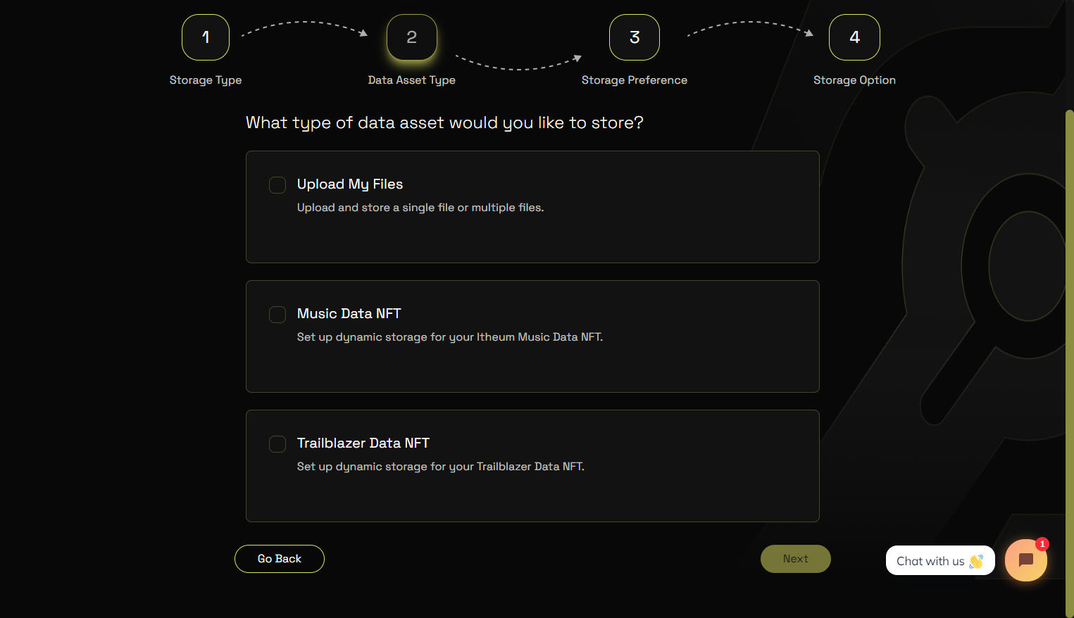 Click on Trailblazer Data NFT…
