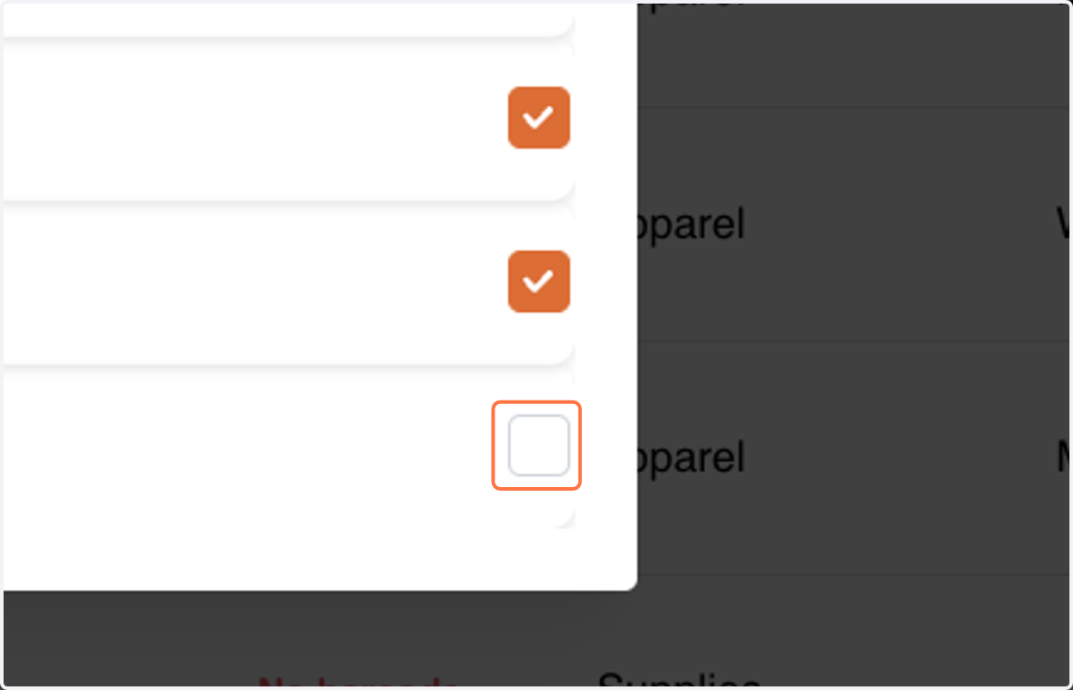 Uncheck on