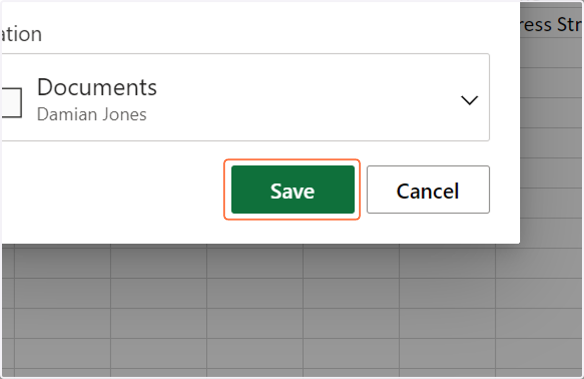 Click on Save
