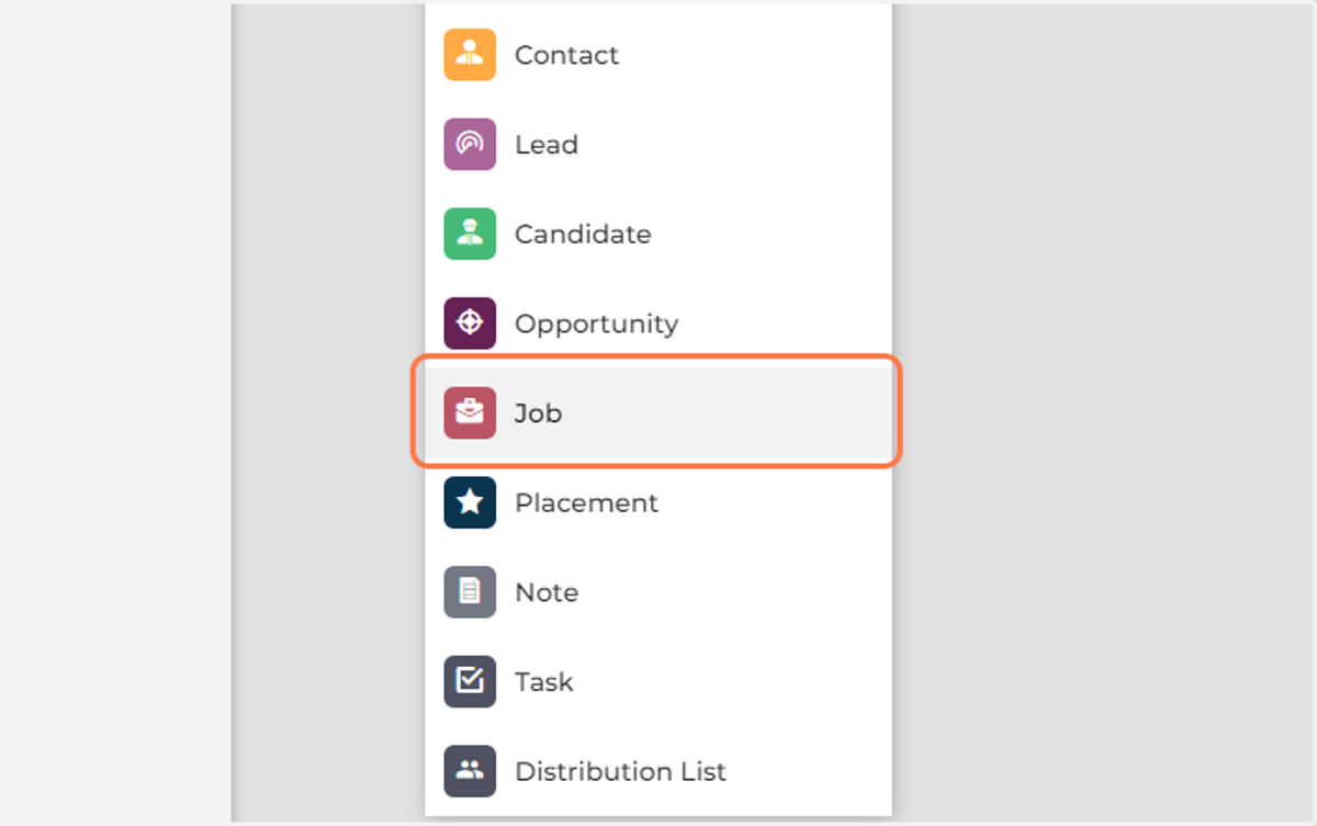 Click on Job