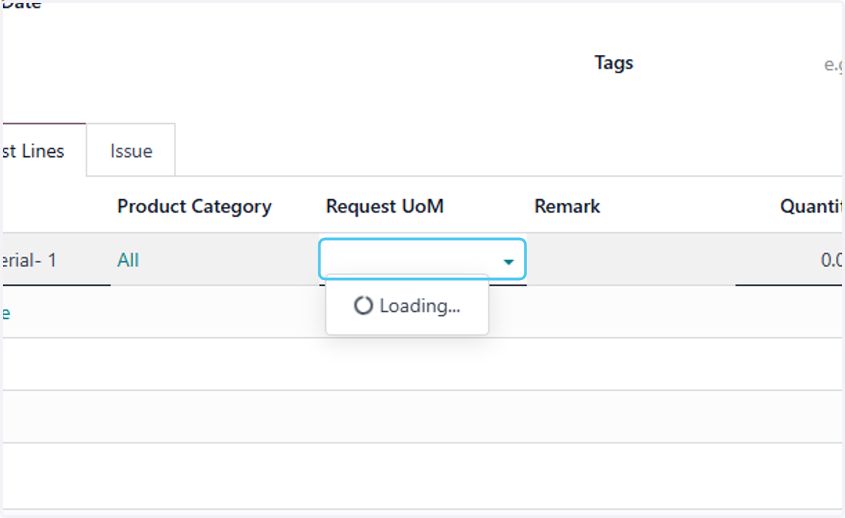 Click on dropdown trigger