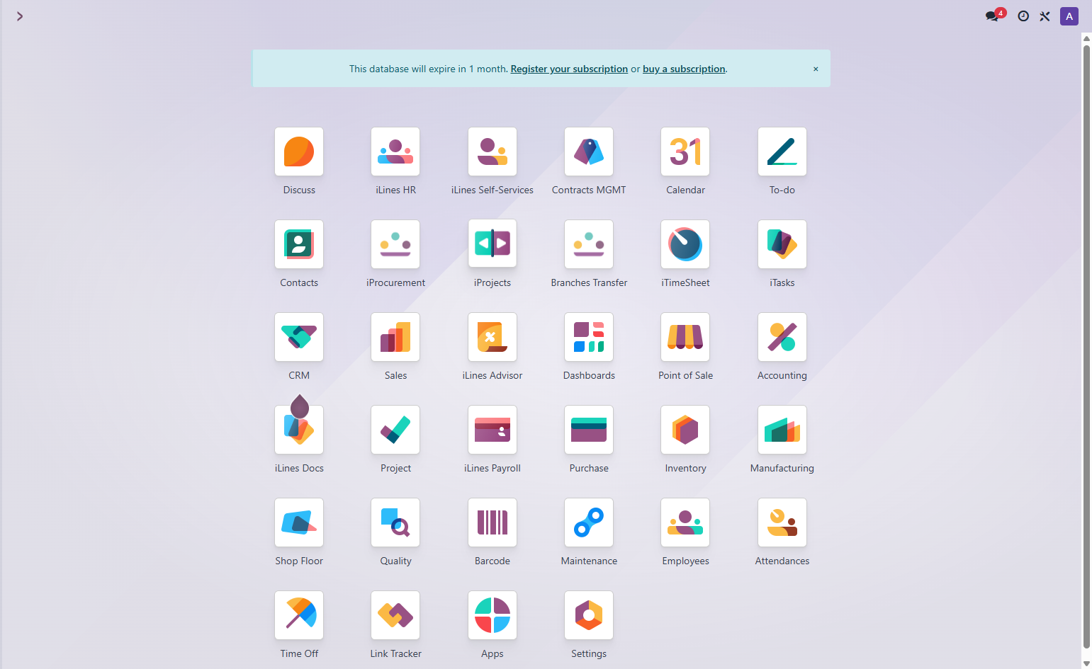 Click on iProjects