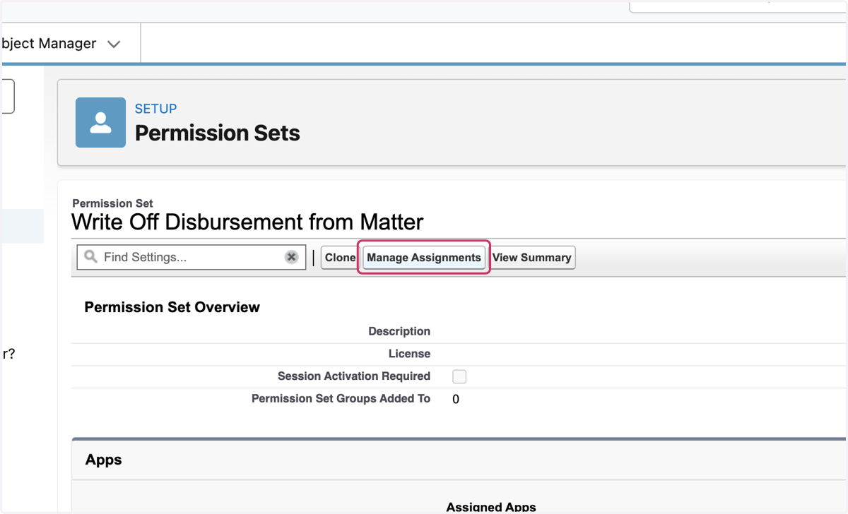 Click on Manage Assignments