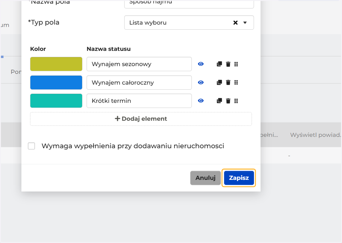 Na końcu Zapisz