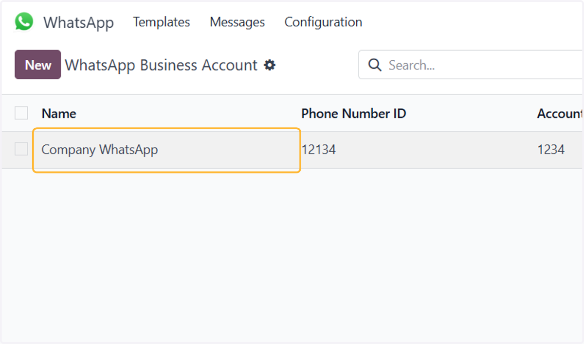 Open your WhatsApp Business Account.