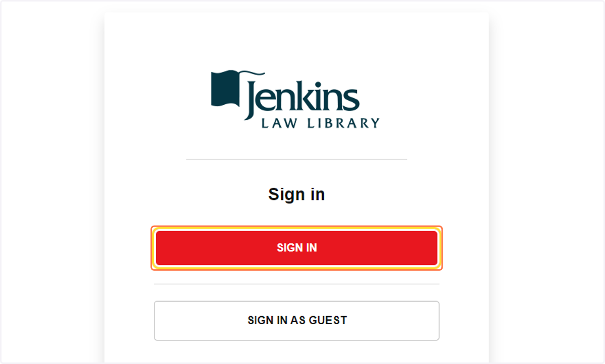 Click on "SIGN IN". You will not need further log-in information.