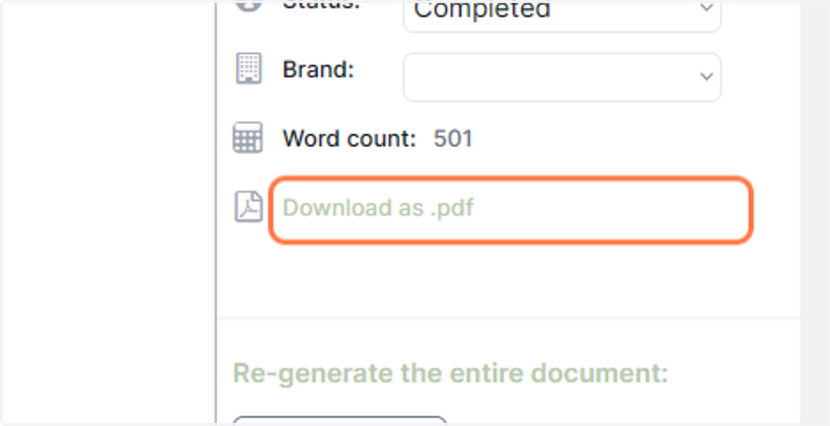 Click on Download as .pdf if you would like to export your blog post