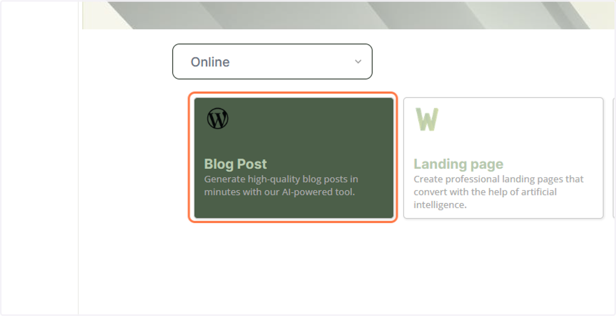 Click on Blog Post…
