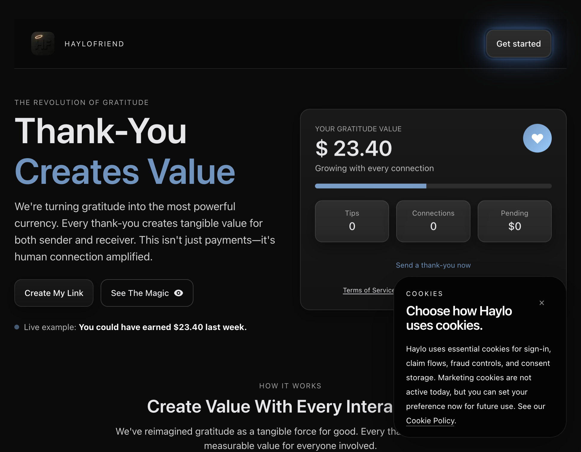 Click on Get started