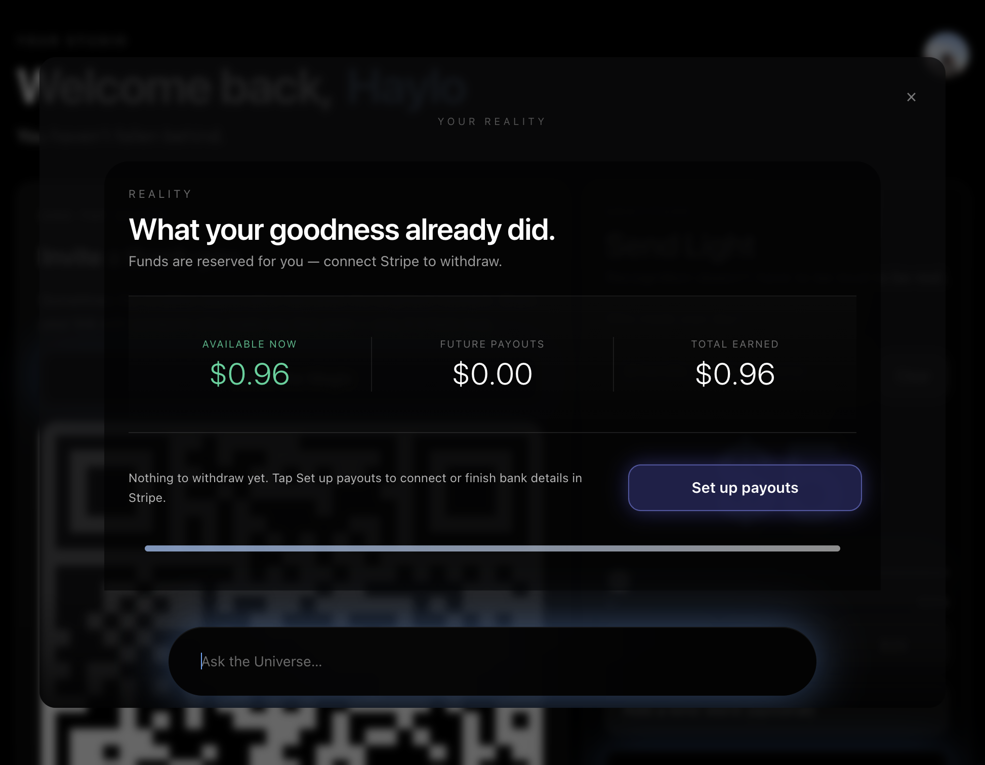 Click on Set up payouts