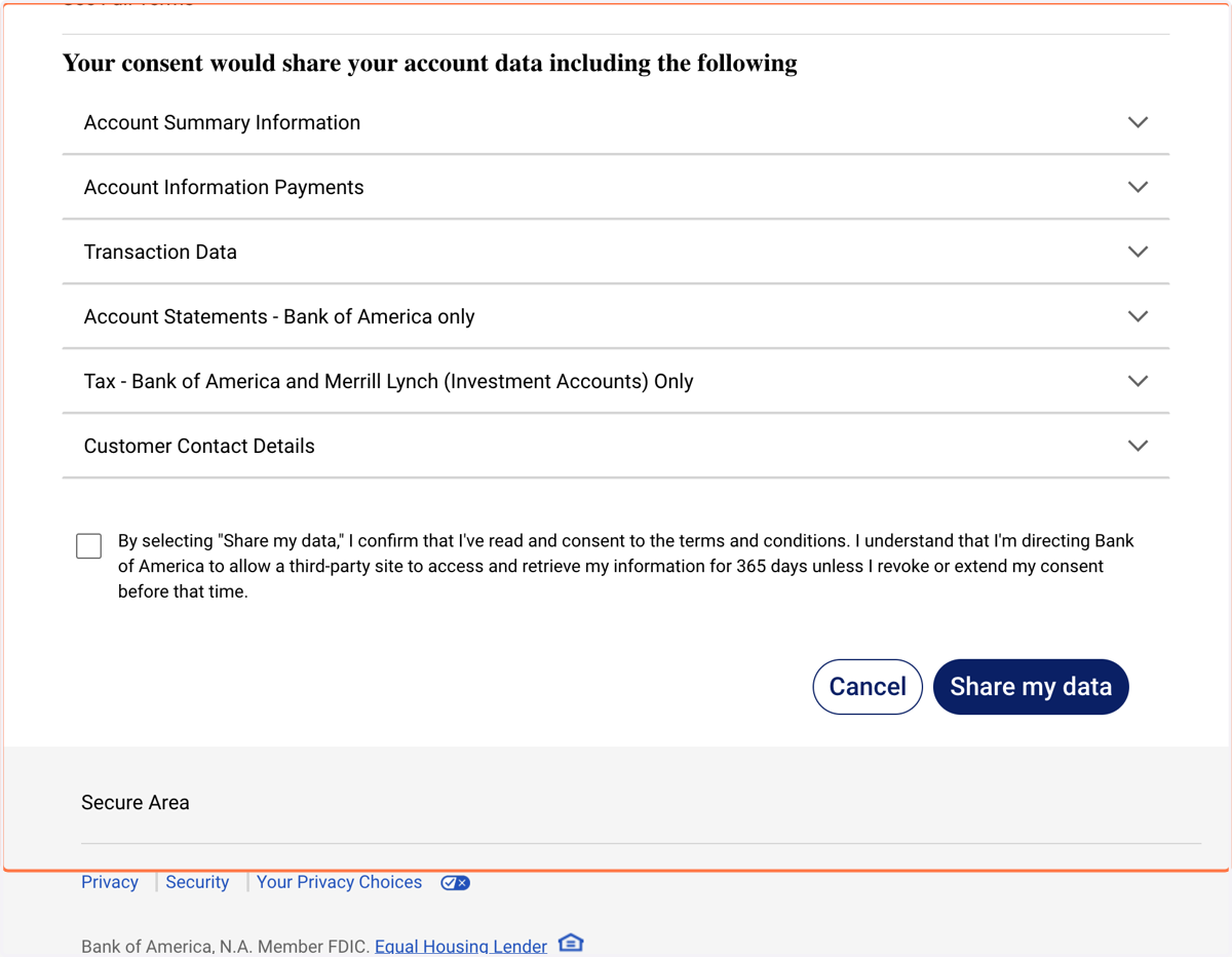 Reviewing the terms and conditions thoroughly and scroll down.