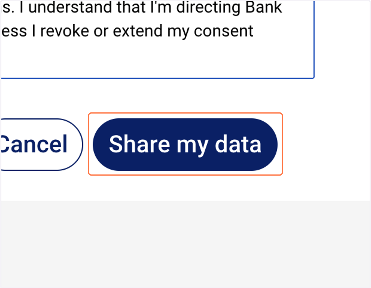 Click on Share my data
