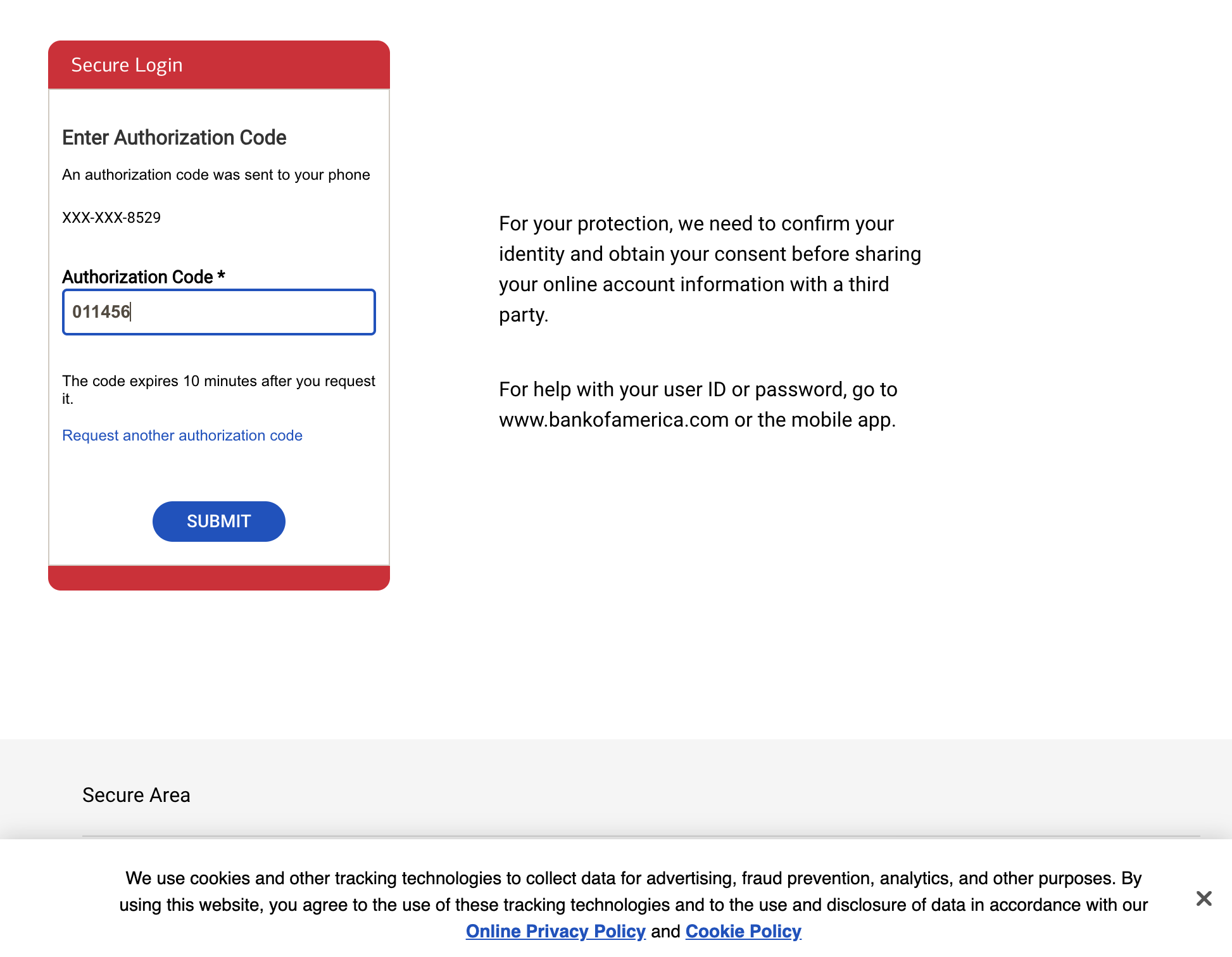 Click on SUBMIT