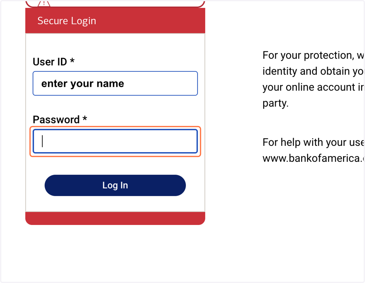 Authenticate with your bank.